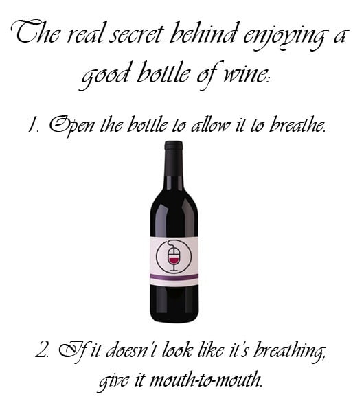 Image result for the secret of enjoying a good wine