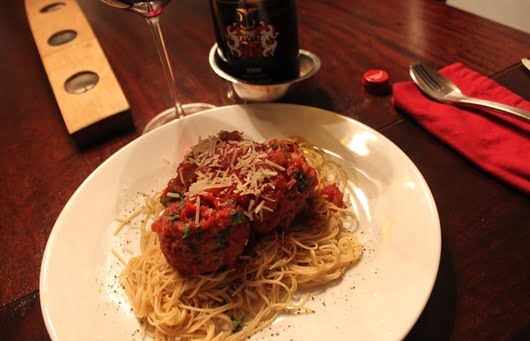 Lamb Meatballs with Cumin, Mint, and Tomato Sauce  (2)