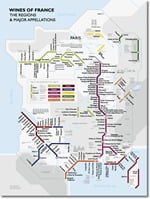 De Long Metro Map of France