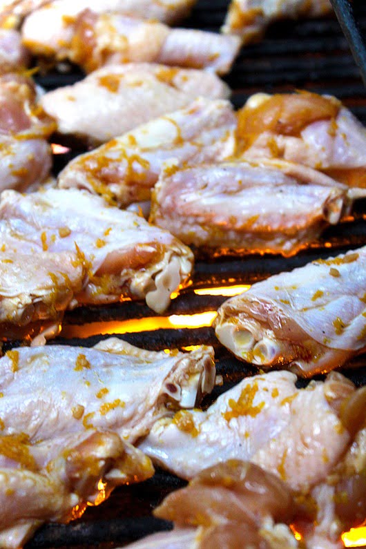 Orange-Glazed-Chicken-Wings-on-the-Grill