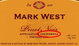 California-pinor-noir-wine-label