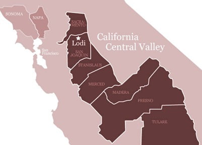 Lodi-Wine-Map