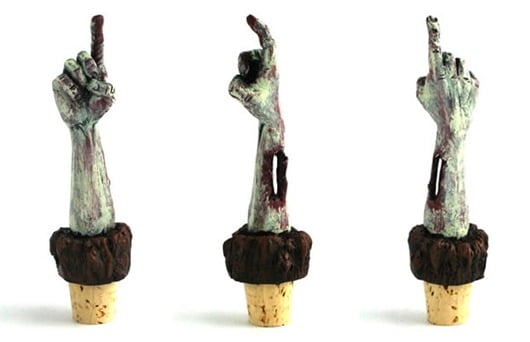 Zombie hand wine stoppers